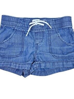 Old Navy Girls Light Blue Chambray Drawstring Girls' Shorts